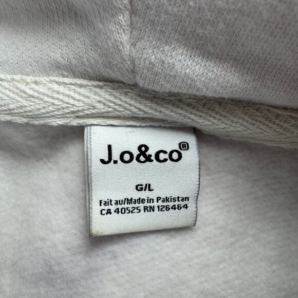 J.o&co crop hoodie sweatshirt white/pink tie-dye size G/L - Picture 4 of 7